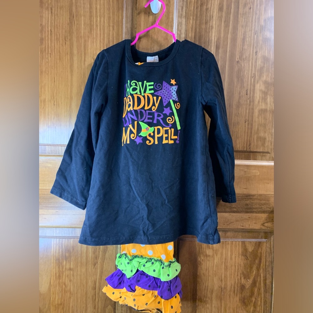 Girls I have daddy under my spell Halloween boutique outfit xxxl approx size 7